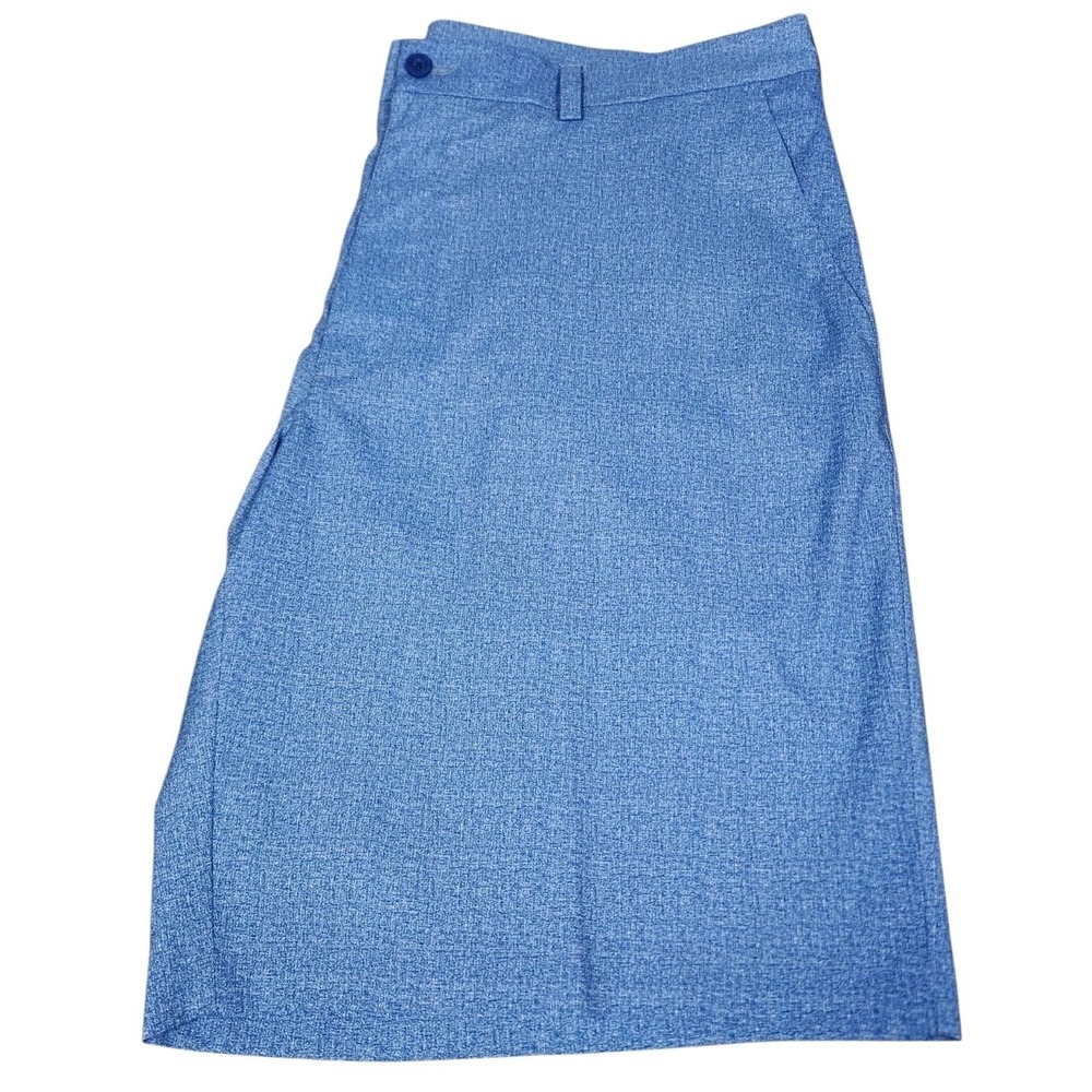 PGA Tour Mens Golf Shorts Blue Size 38 Flat Front Stretch Performance
